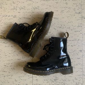 Glossy doc martens